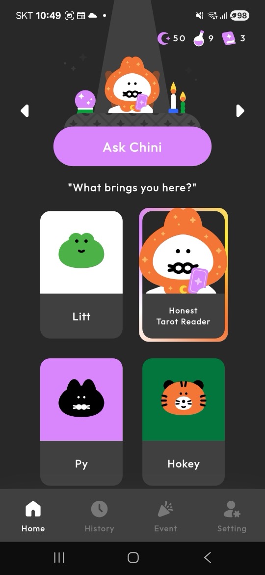 Chinipy Tarot Screenshot 1